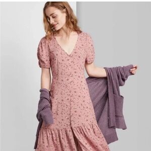 Wild Fable Pink Midi Dress